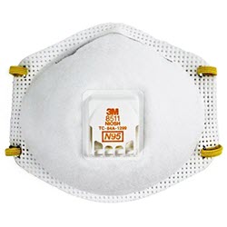3M Particulate Respirator 8511, N95, 10 masks per box