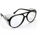 Safety Glasses Classic Style, Black/Clear
