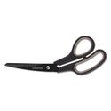 Industrial Scissors, 8" Length, Bent, Black Carbon Coated Blades, Black/Gray